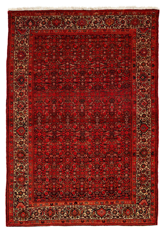 SEMI ANTIQUE PERSIAN SENNEH 4'2