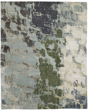 MONTAGUE SLATE MOSS 8 X 10 Modern Area Rug by Tufenkian Artisan Carpets