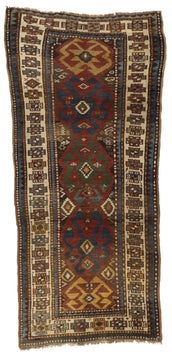 ANTIQUE KAZAK CARPET 3'5