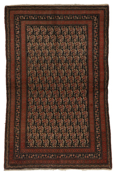 ANTIQUE PERSIAN SENNEH 4'2