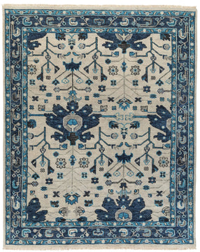 Bidjar II Arctic hand knotted area rug design by Tufenkian