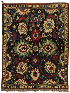 KAZAK OK 6x7 Red and Green Area Rug by Tufenkian Artisan Carpets