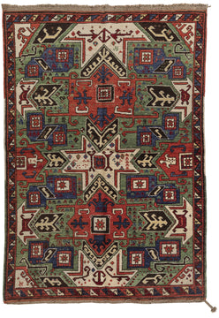 KAZAK OP 6x7 Red and Gold Area Rug by Tufenkian Artisan Carpets