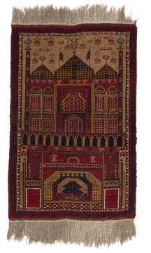 SEMI ANTIQUE AFGHAN BELOCH Prayer Rug by Tufenkian Artisan Carpets