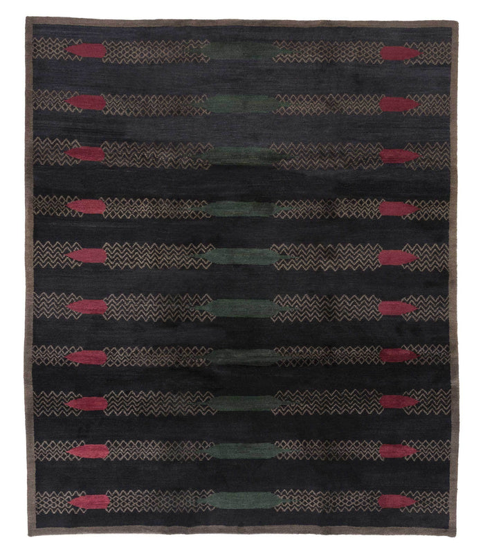 TUFENKIAN HAND KNOTTED TIBETAN RUG, SETANA LINKS